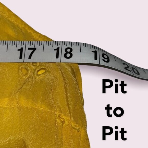 Johnny Was Darla Embroidered Sleeveless Long Button Front Tunic Yellow Small - Picture 11 of 12